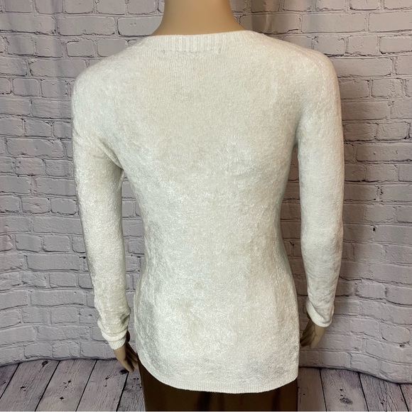 New Transit Par-Such Fuzzy Ivory Sweater Made in Italy Size 3 US M - Picture 3 of 12